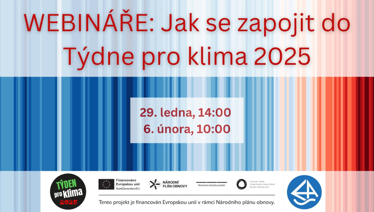 Webináře: Jak se zapojit do týdne pro klima 2025